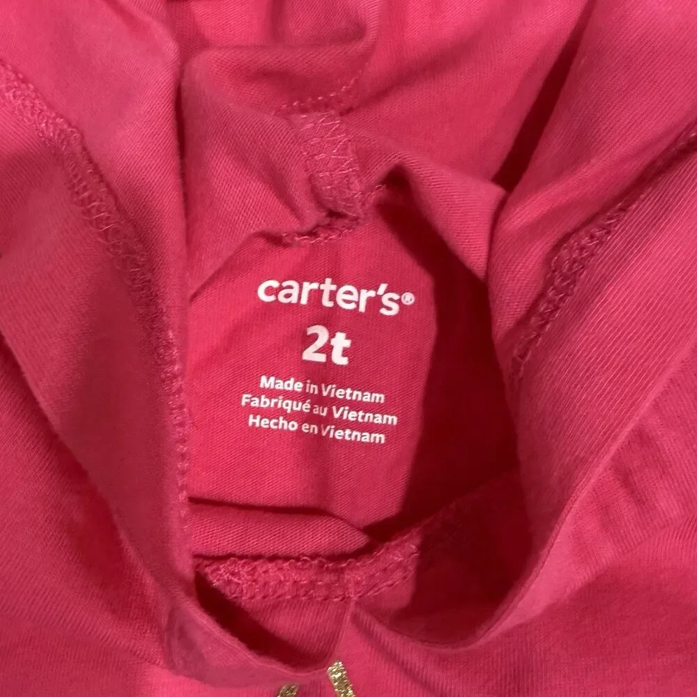 Carter’s Hooded Sweatshirt Long Sleeve Cat Jersey- Toddler Size 2T
